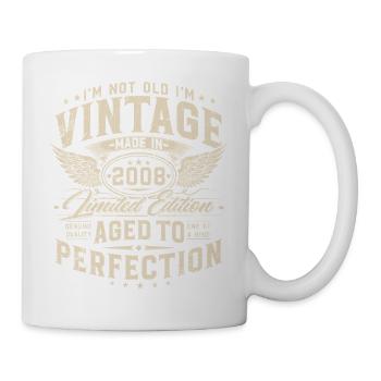 Vintage 2008 Vintage Birthday Gift - Mug - white - Right