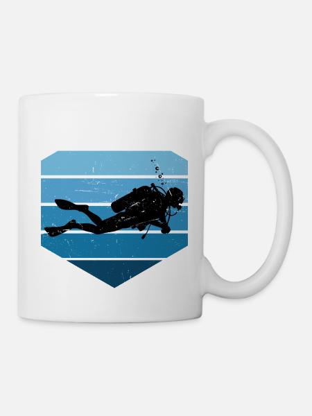 Diving Fokus pur - Tasse - Weiß