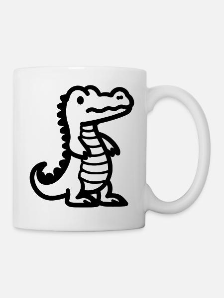 Alligator - Tasse - Weiß