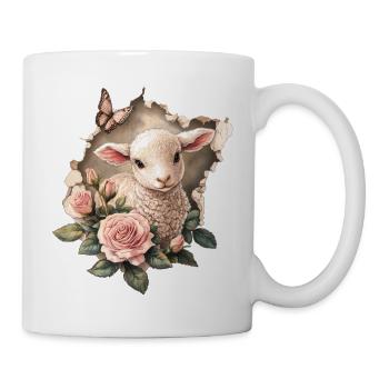 Süßes Lamm - Tasse - Weiß - Rechts