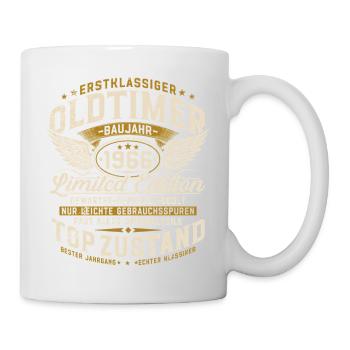 60. Geburtstag 1966 Oldtimer Geschenk Retro  - Tasse - Weiß - Rechts