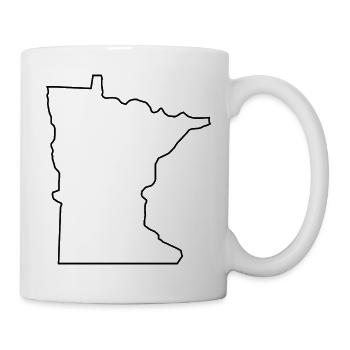 Minnesota-Karte - Tasse - Weiß - Rechts
