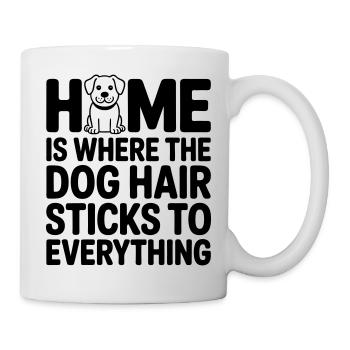 Maison avec chien pour propriétaires de chiens - Mug blanc - blanc - Droite