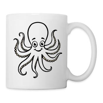 Octopus Costume Sea Animal Ocean Octopus Carnival - Mug - white - Right