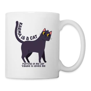 Karma is a Cat - Mug - white - Right