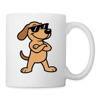 Sunglasses Dachshund Charm - Mug - white - Right