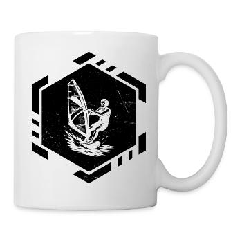 Windsurfing artwork for your outfit - Mug - white - Right