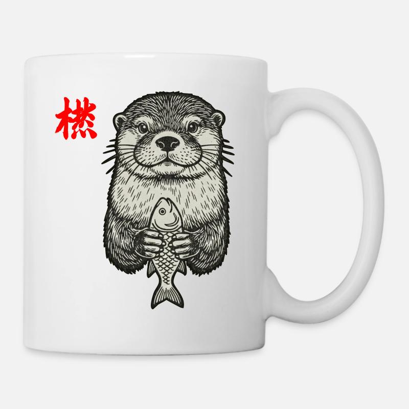 Otter Asiatisch - Tasse - Weiß