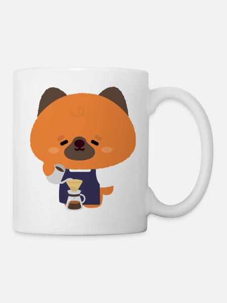 Deutscher Schäferhund-Barista - Tasse - Weiß