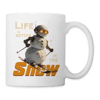 Snowman Ski Adventure - Mug - white - Right