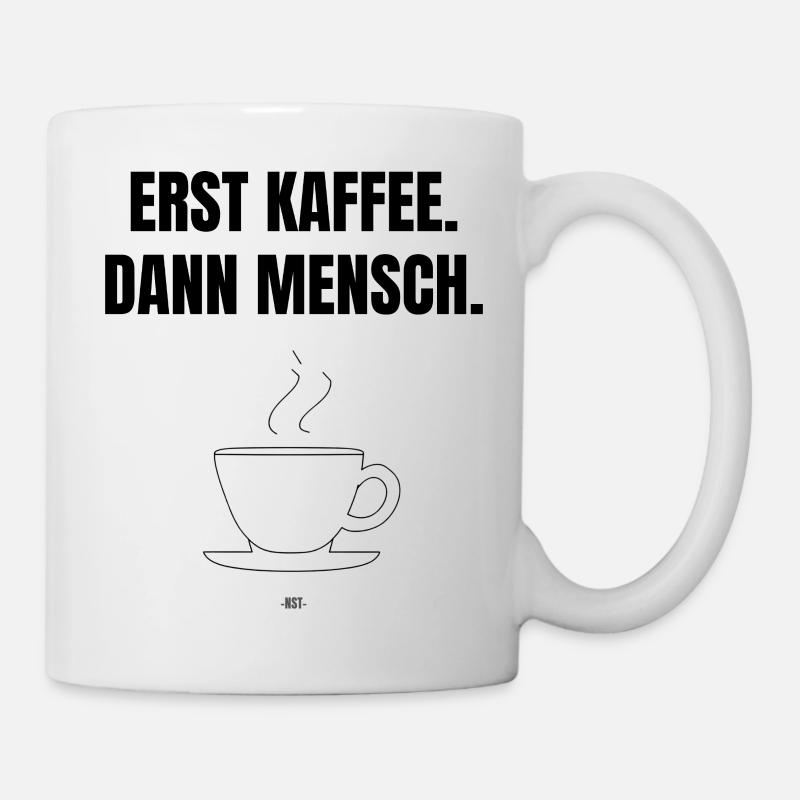 Premier café. Alors mec. - Mug blanc - blanc