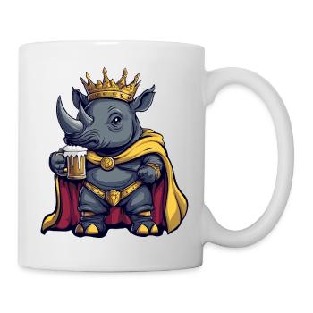 Rhino Beer King - Mug - white - Right