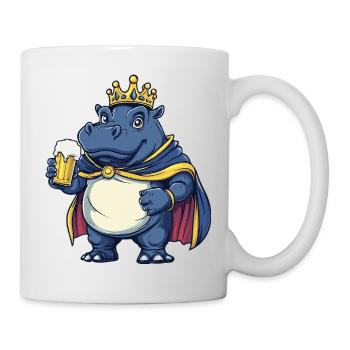Hippo Beer King - Mug - white - Right