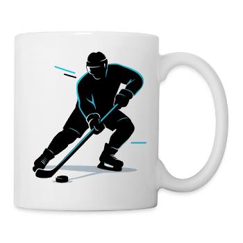 Hockey sur glace Hockey Drôle pour enfants - Mug blanc - blanc - Droite