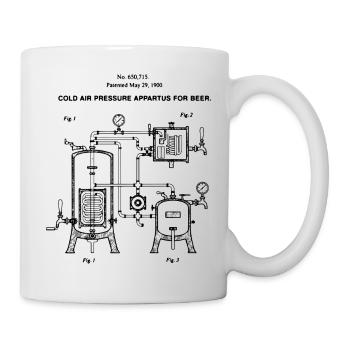 Cold Air Pressure Apparatus For Beer Patent - Mug - white - Right