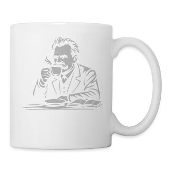 Nietzsche Coffee Portrait - Mug - white - Right