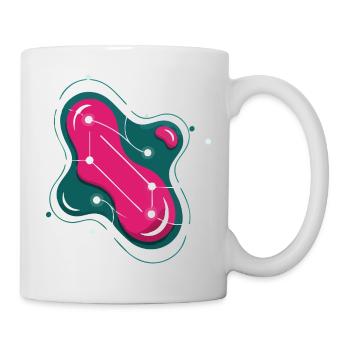 Constellation Rose Éclatante - Mug blanc - blanc - Droite