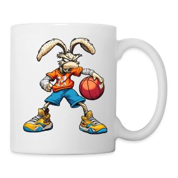 Bunny Basketball / Rabbit Baller - Mug - white - Right
