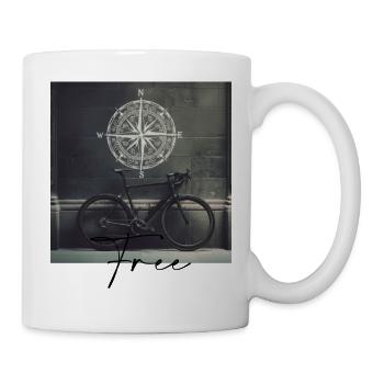 Fahrrad - Tasse - Weiß - Rechts