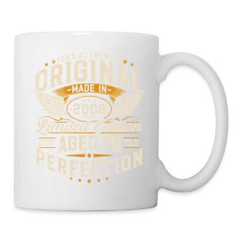 Cadeau vintage 18 anniversaires vintage 2008 - Mug blanc - blanc - Droite