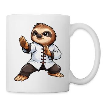 Sloth Martial Arts Kung Fu Traditional Wing Tsun - Mug - white - Right
