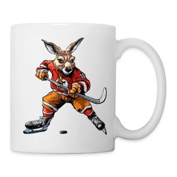 Hockey sur glace des Kangourous - Mug blanc - blanc - Droite