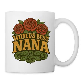 World's Best Nana Roses - Mug - white - Right