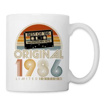 Original 1986 Retro Vintage Birthday Gift - Mug - white - Right