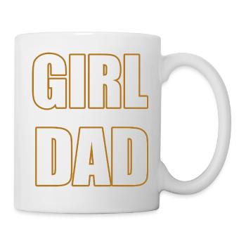 Papa fille Fier Père de Filles Chemise - Mug blanc - blanc - Droite
