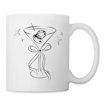 Hochzeitsvorglühen – JGA Party Motiv!! - Tasse - Weiß - Rechts