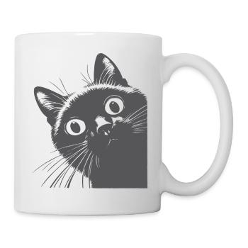 Black cat - Mug - white - Right