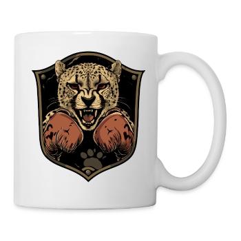Gepard Boxer MMA - Tasse - Weiß - Rechts
