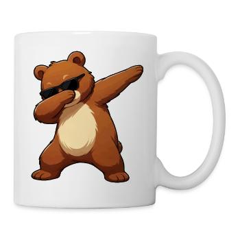 Dab Bear with Sunglasses - Mug - white - Right