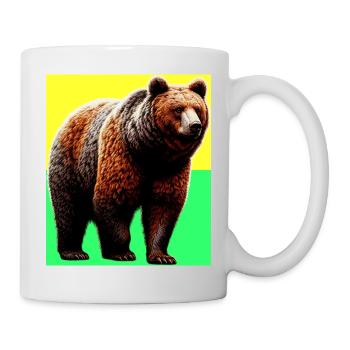 ours - Mug blanc - blanc - Droite