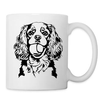 Cavalier King Charles Spaniel Ball Dogs Wilsigns - Mug - white - Right