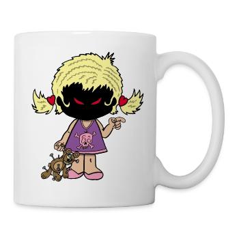 Petite fille démoniaque - Mug blanc - blanc - Droite