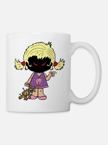 Dämonisches kleines Mädchen - Tasse - Weiß