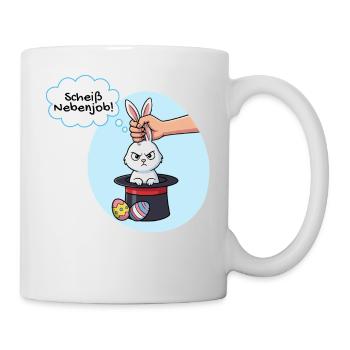 Osterhase hasst seinen Nebenjob - Tasse - Weiß - Rechts