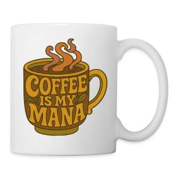 Kaffee ist meine Mana-Tasse - Tasse - Weiß - Rechts