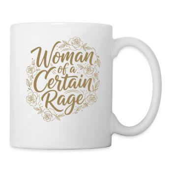 Femme d’une certaine rage Étiquette autocollante - Mug blanc - blanc - Droite