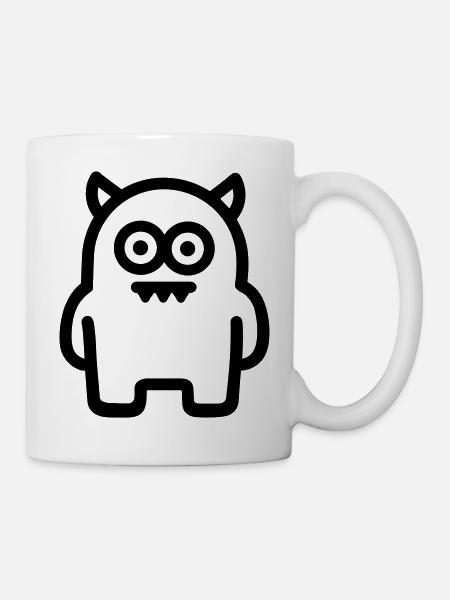 Ungeheuer - Tasse - Weiß
