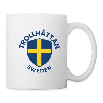 Trollhättan Schweden-Schild - Tasse - Weiß - Rechts