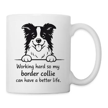 Mon border collie peut avoir une vie meilleure - Mug blanc - blanc - Droite