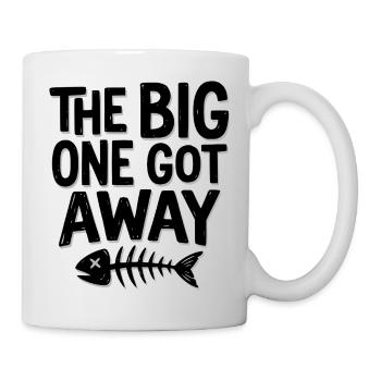 Chemise de pêcheur, le gros s’est échappé, sweat à capuche de pêcheur - Mug blanc - blanc - Droite