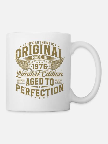 Original 1976 Jahrgang Geburtstag Geschenk - Tasse - Weiß