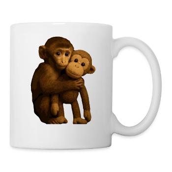 Punch the Monkey – trost Suchend Souvenir - Tasse - Weiß - Rechts