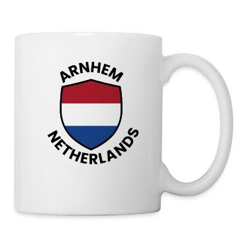 Arnheimer Schild Niederlande - Tasse - Weiß - Rechts