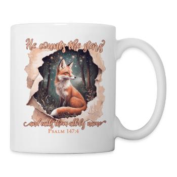 Fuchs Christlich Bibelzitat - Tasse - Weiß - Rechts