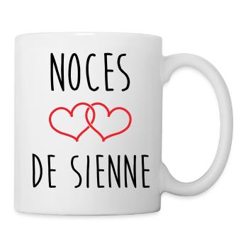 Hochzeit von Siena 74 Jahre Ehe - Tasse - Weiß - Rechts
