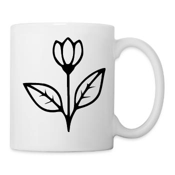 Flower Tulip Flowers Blossom Wildflowers Herbs - Mug - white - Right